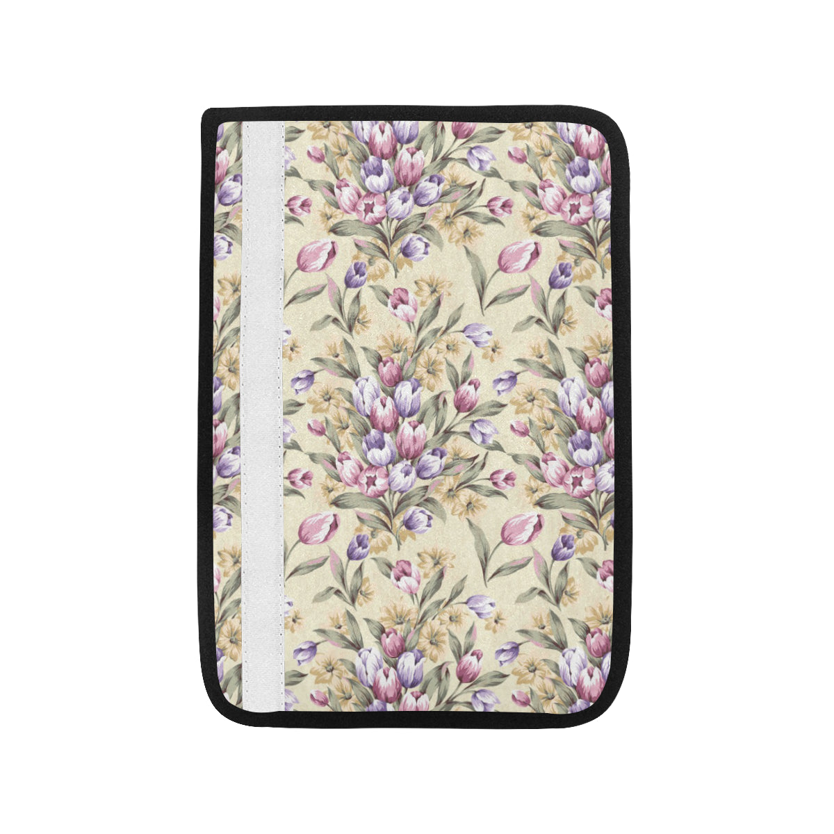 Tulip Pattern Print Design TP04 Car Seat Belt Cover