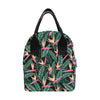 Bird Of Paradise Pattern Print Design BOP03 Insulated Lunch Bag