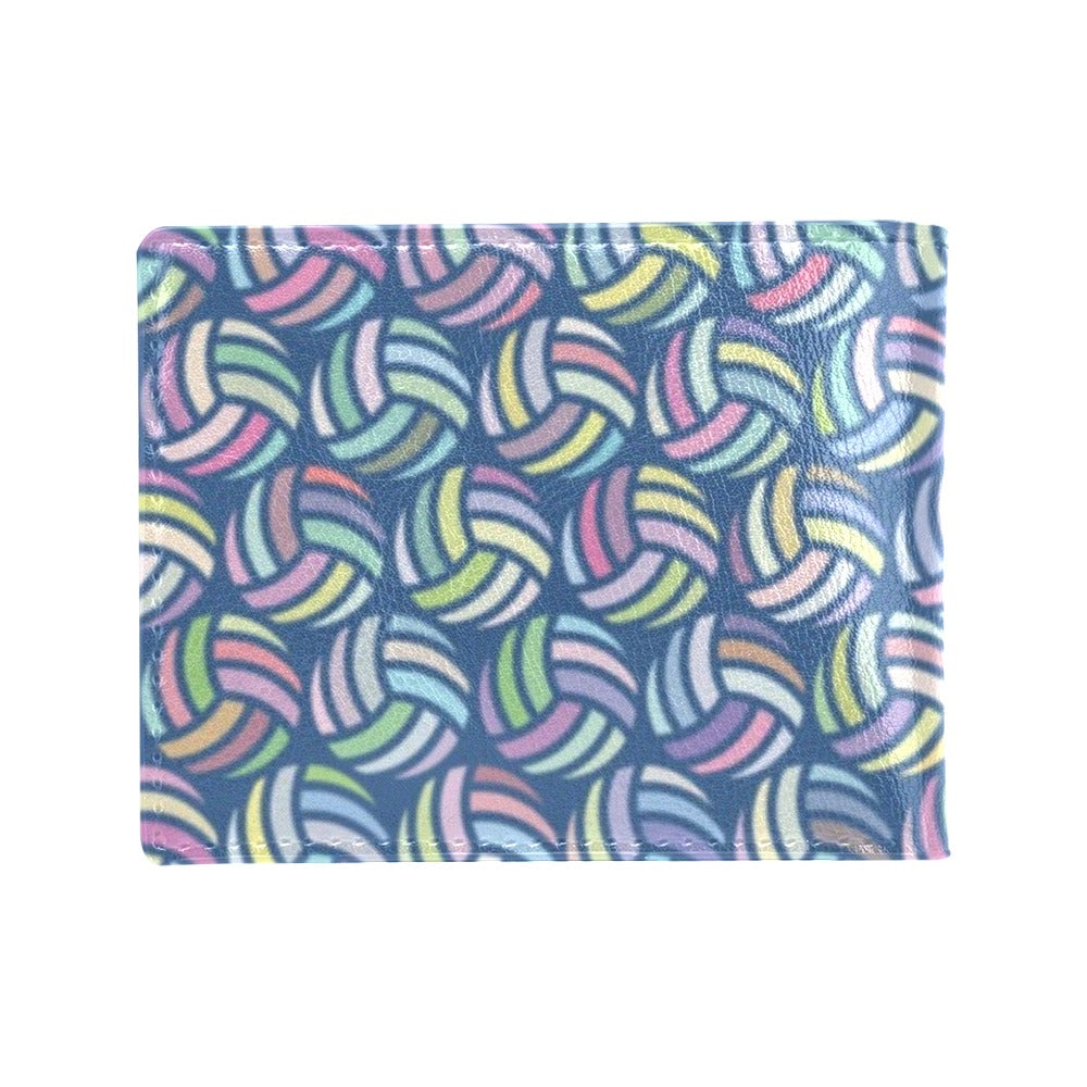 Volleyball Print Design LKS301 Men's ID Card Wallet