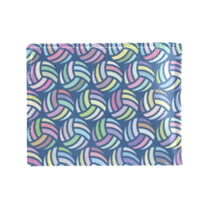 Volleyball Print Design LKS301 Men's ID Card Wallet
