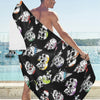 Skull Print Design LKS3013 Beach Towel 32" x 71"