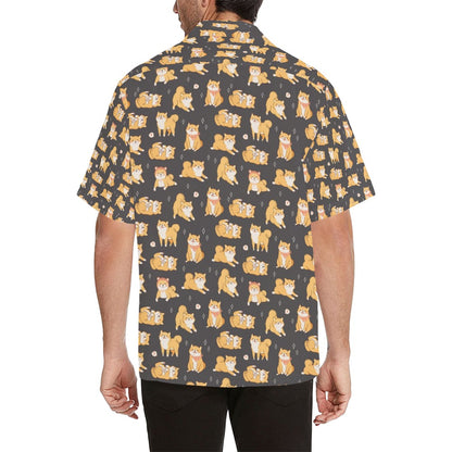 Shiba Inu Print Design LKS309 Men's Hawaiian Shirt