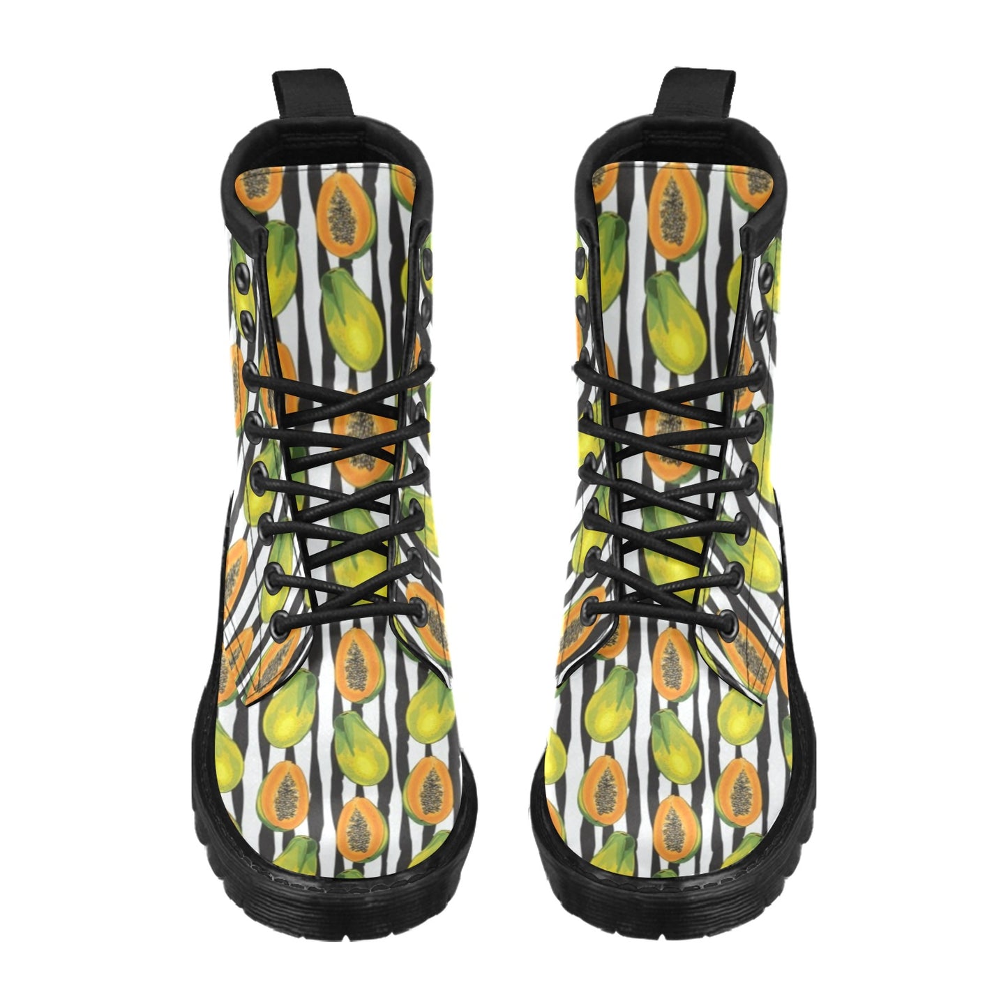 Papaya Pattern Print Design PP01 Women's Boots