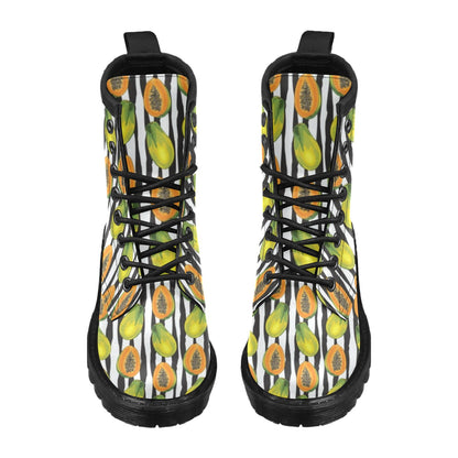 Papaya Pattern Print Design PP01 Women's Boots