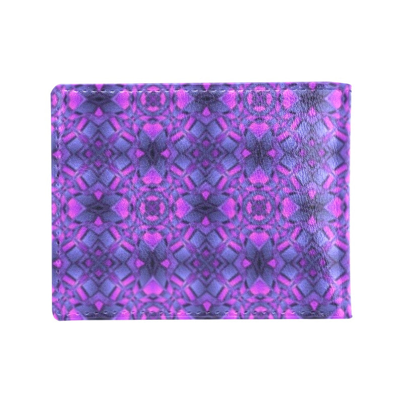 kaleidoscope Pattern Print Design Men's ID Card Wallet