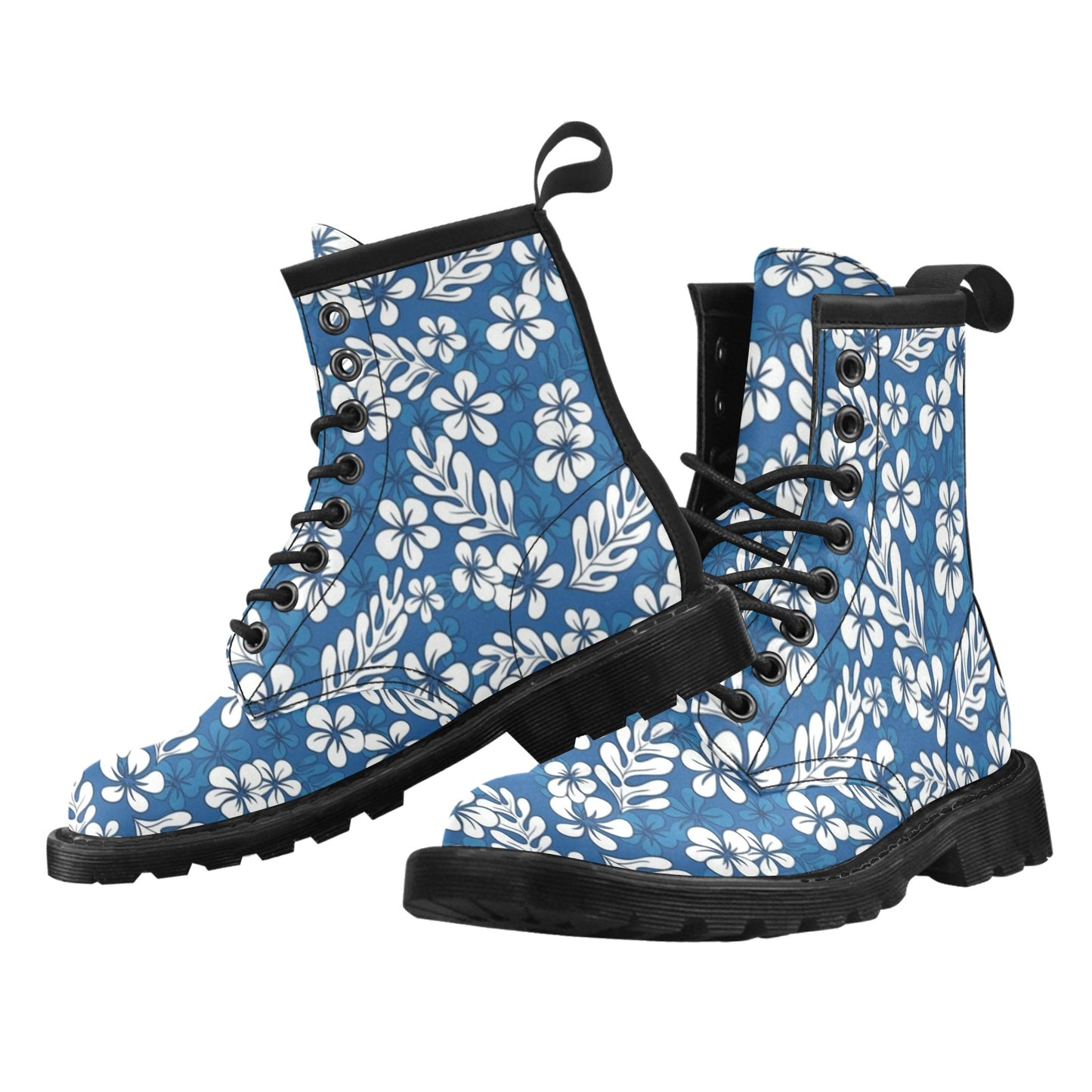 Plumeria Pattern Print Design PM015 Women's Boots