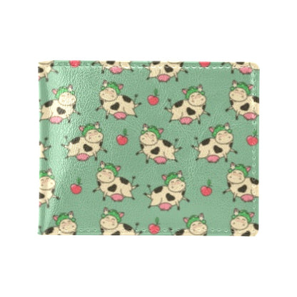 Cattle Print Design LKS402 Men's ID Card Wallet