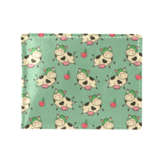 Cattle Print Design LKS402 Men's ID Card Wallet