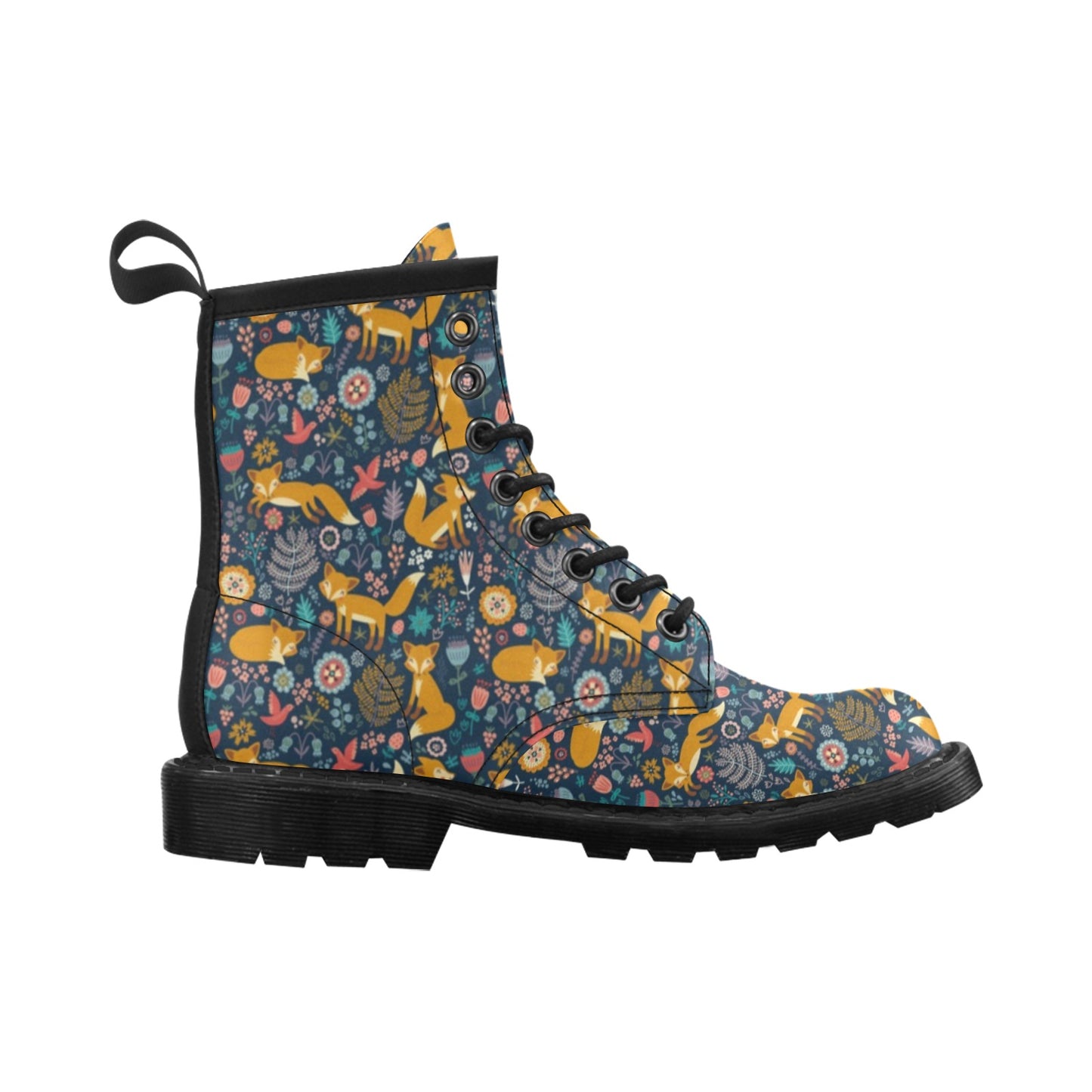 Fox Cute Jungle Print Pattern Women's Boots