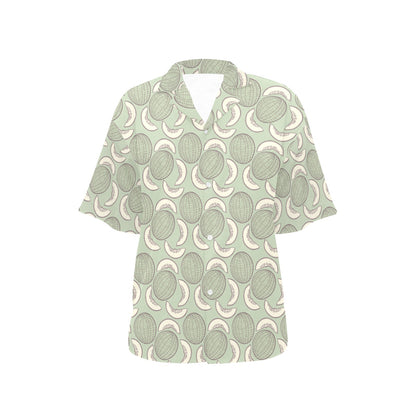 Cantaloupe Pattern Print Design 01 Women's Hawaiian Shirt