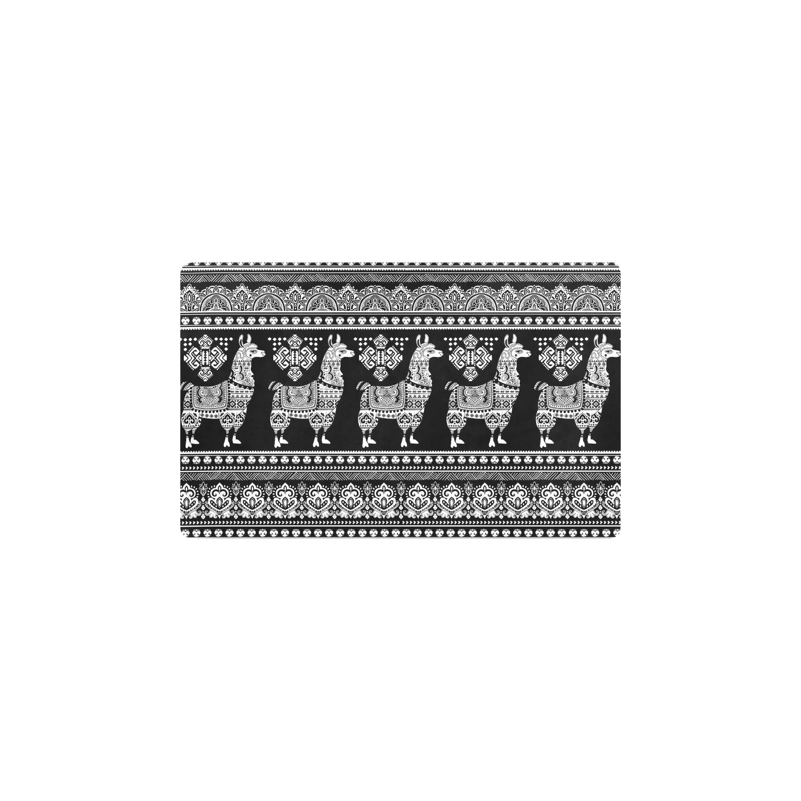 Llama Aztec Style Pattern Print Design 01 Kitchen Mat