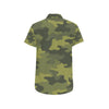 Military Camouflage Pattern Print Design 02 Men's Short Sleeve Button Up Shirt