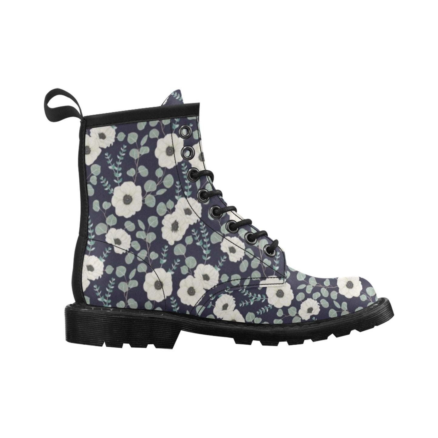 Anemone Pattern Print Design AM01 Women's Boots