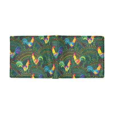 Rooster Pattern Print Design A01 Men's ID Card Wallet