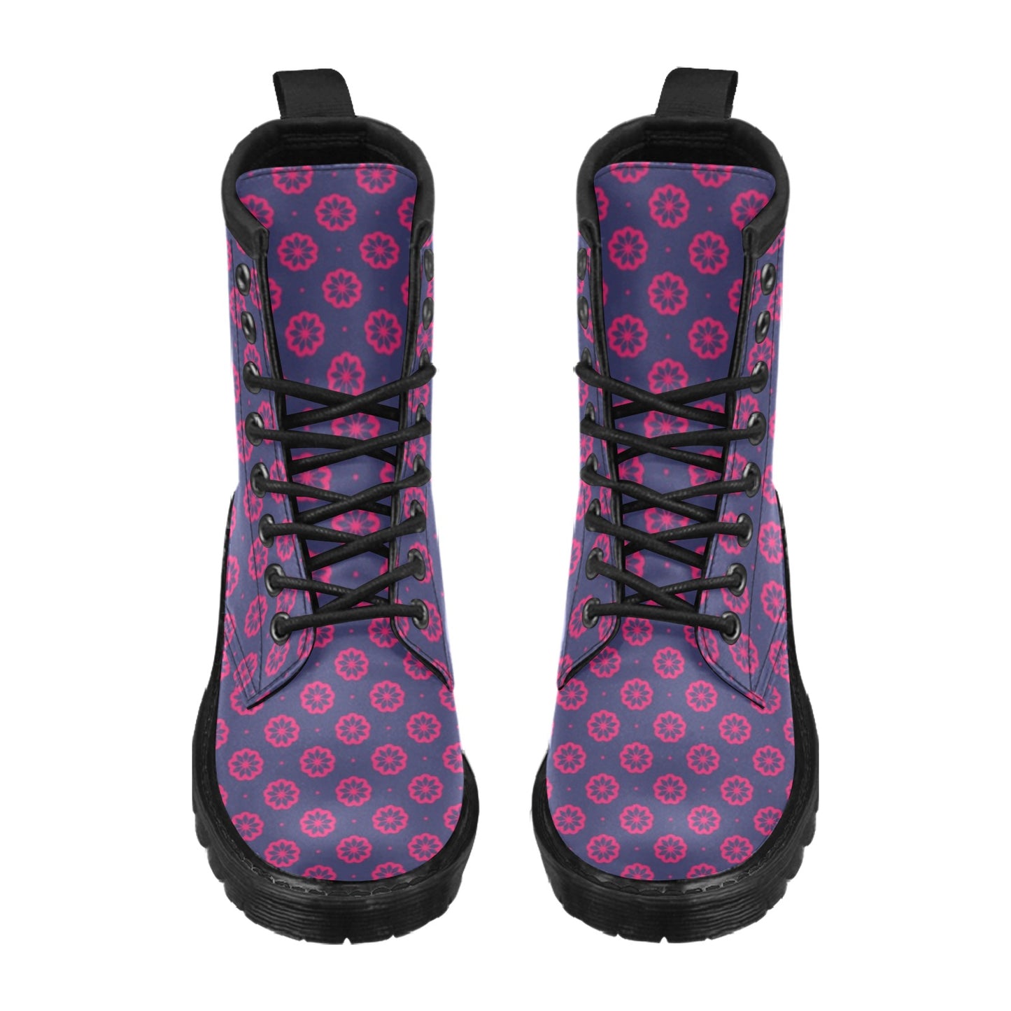 Water Lily Print Design LKS301 Women's Boots