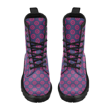 Water Lily Print Design LKS301 Women's Boots
