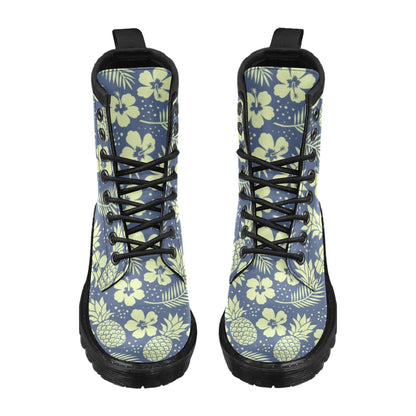 Pineapple Pattern Print Design PP07 Women's Boots