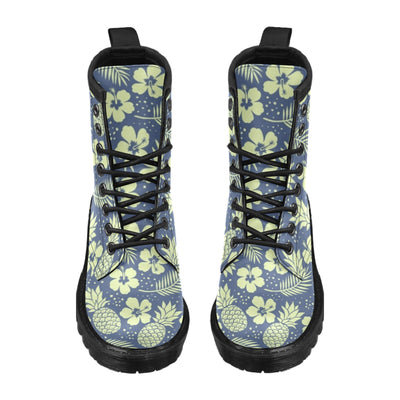 Pineapple Pattern Print Design PP07 Women's Boots