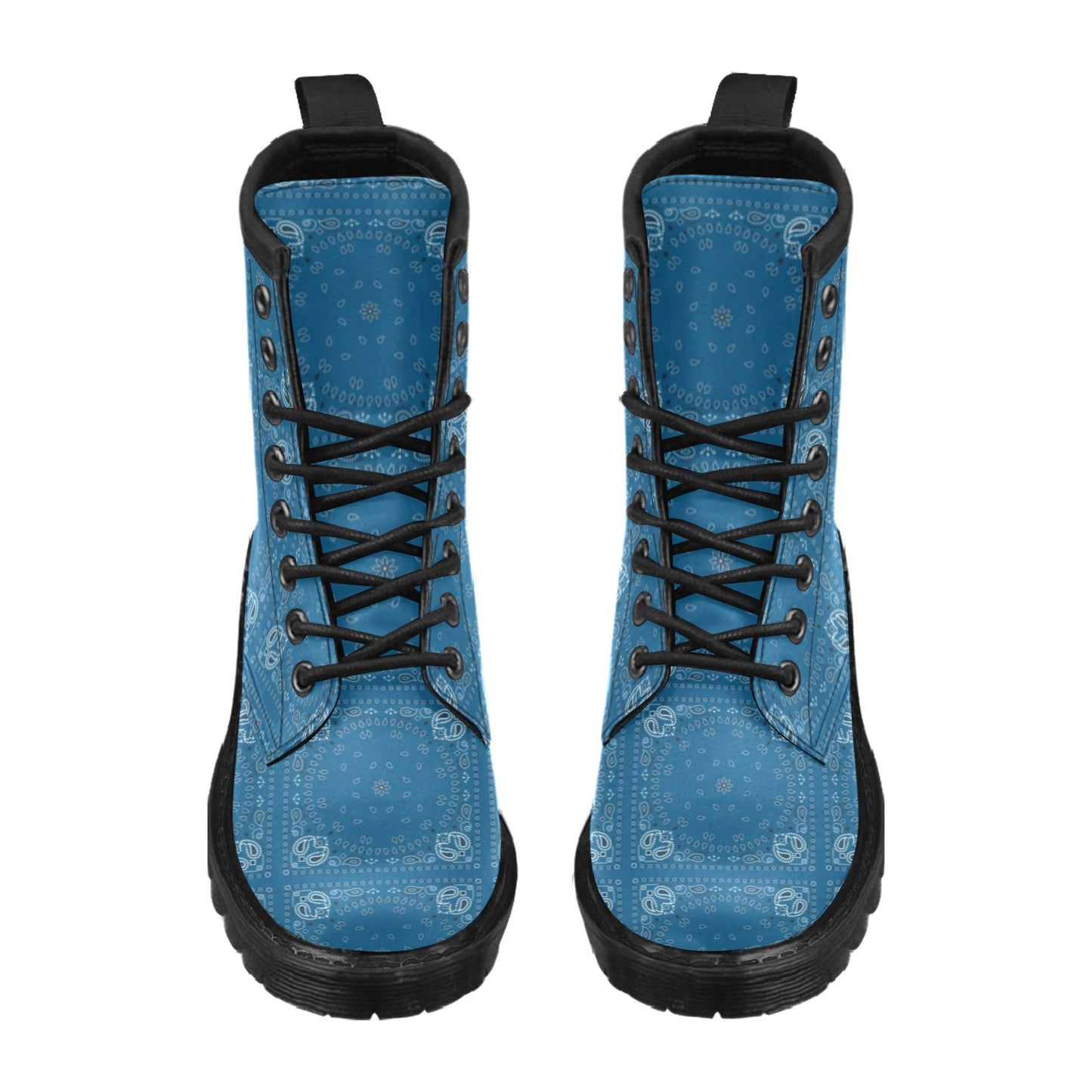 Bandana Blue Print Design LKS301 Women's Boots