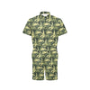 Camouflage Dinosaur Pattern Print Design 03 Men's Romper