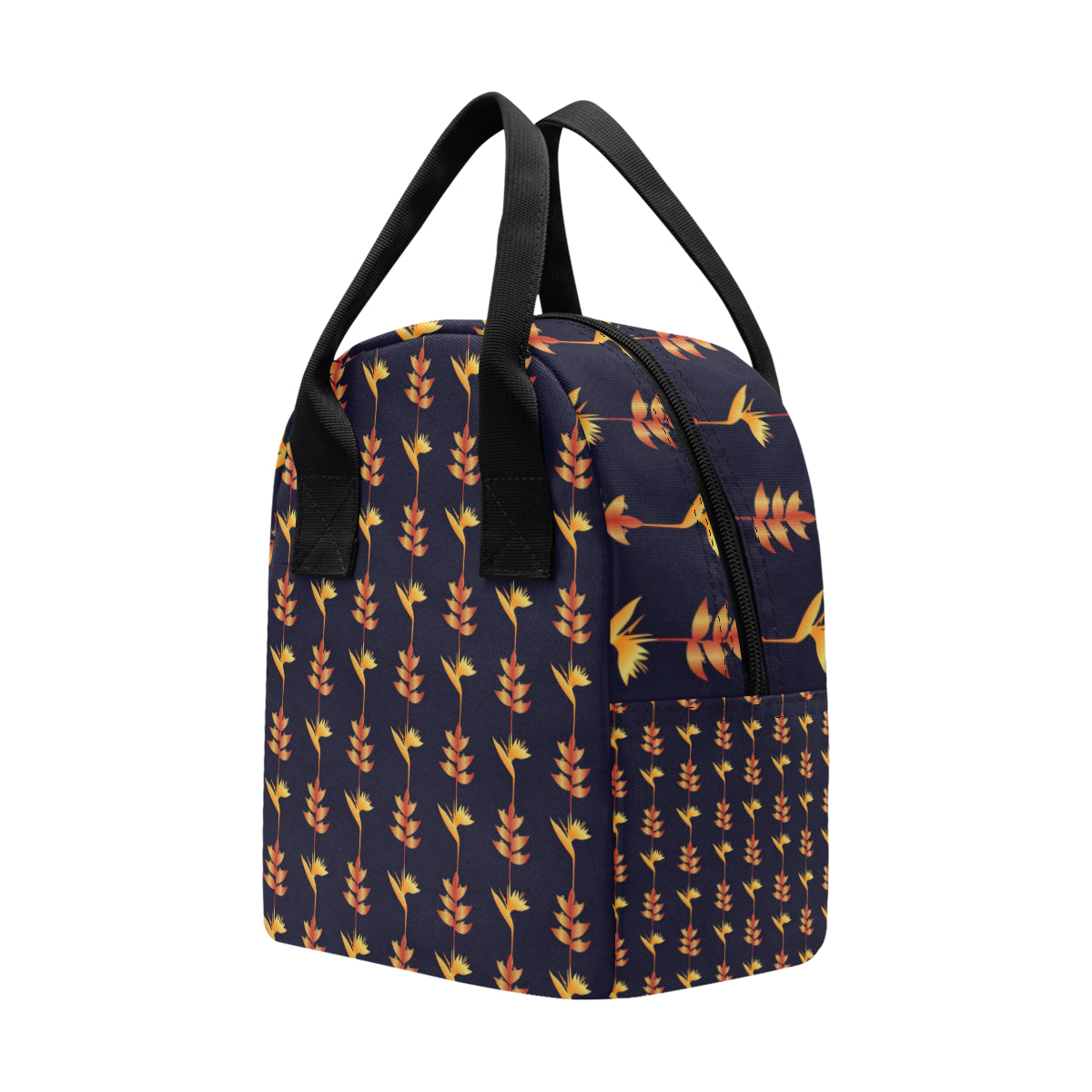 Heliconia Pattern Print Design HL06 Insulated Lunch Bag