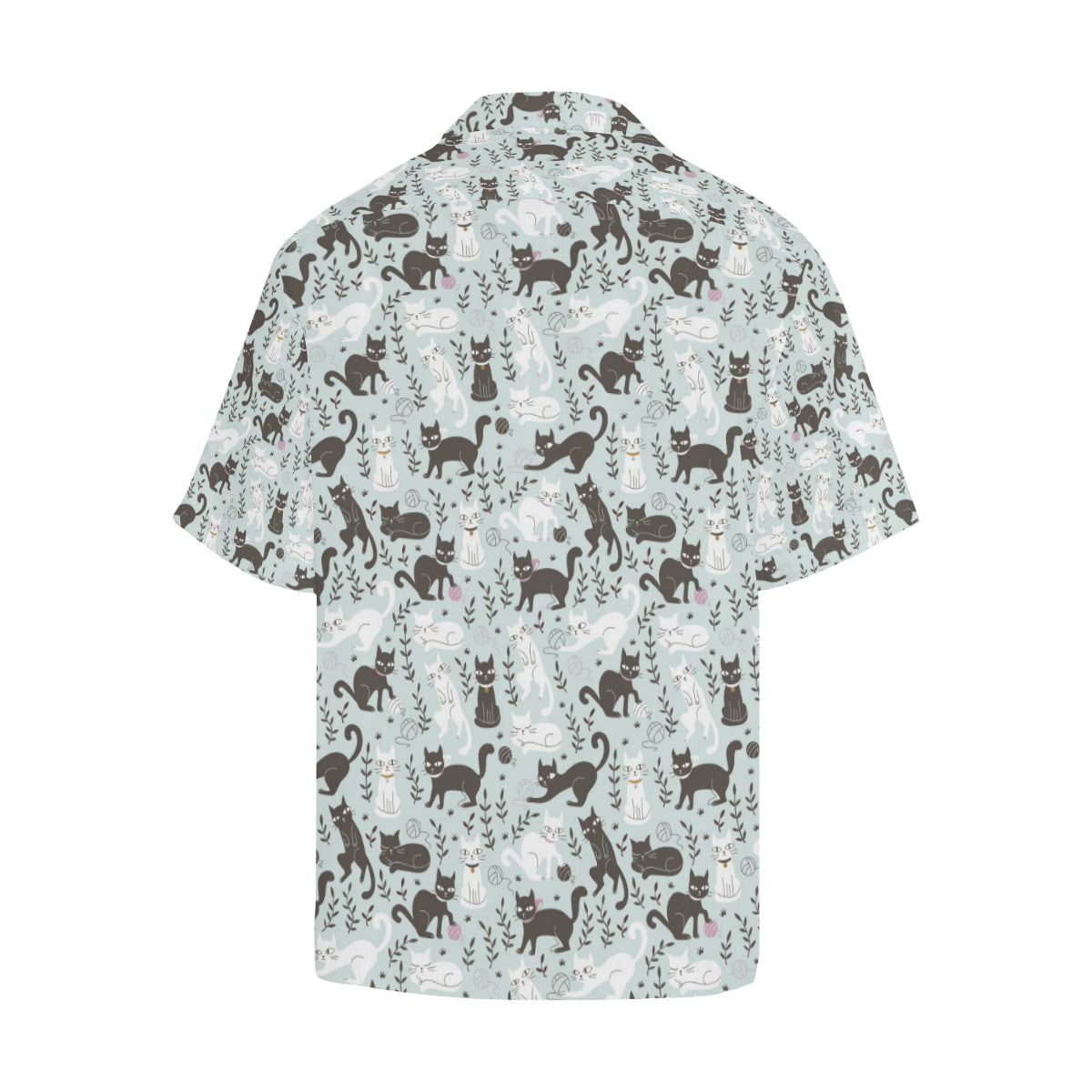 Cat Pattern Print Design 08 Men's Hawaiian Shirt