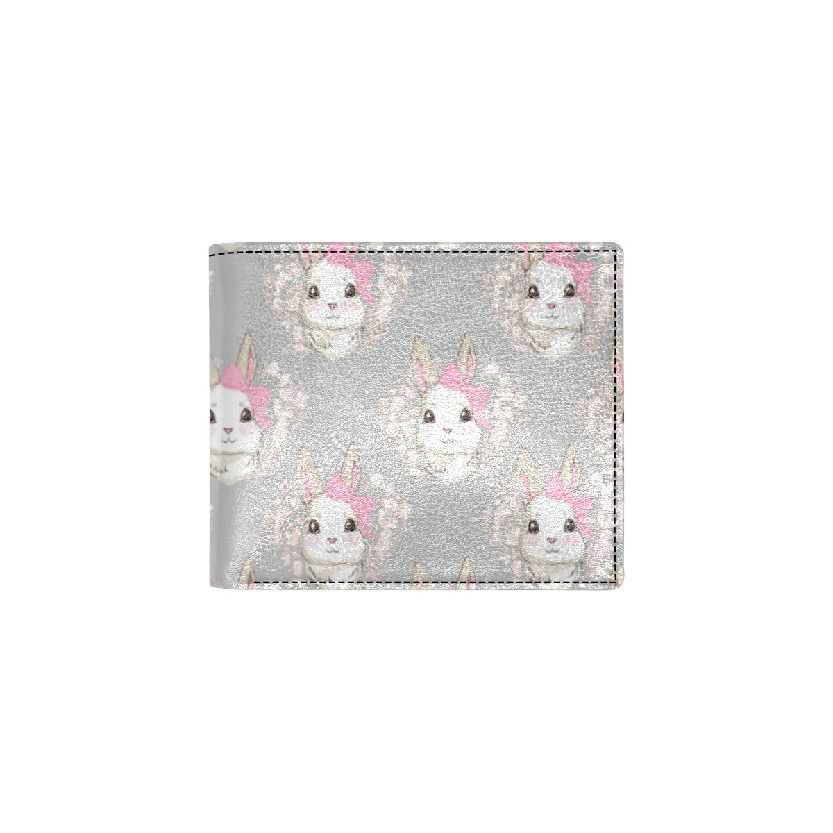 Rabbit Pattern Print Design RB07 Men's ID Card Wallet