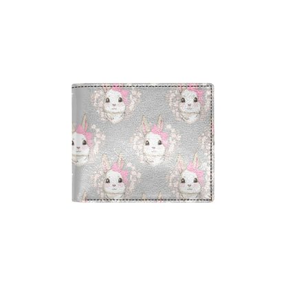 Rabbit Pattern Print Design RB07 Men's ID Card Wallet