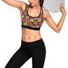 Hibiscus Pattern Print Design HB024 Sports Bra