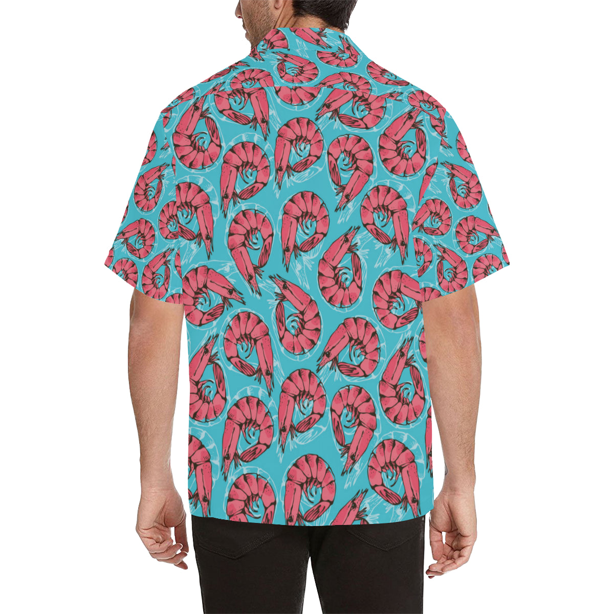 Prawn Pattern Print Design 01 Men's Hawaiian Shirt