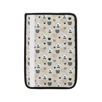 Bear Pattern Print Design 05 Car Seat Belt Cover