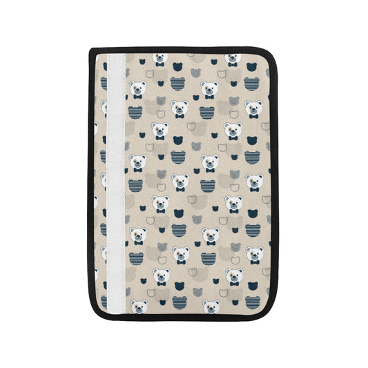 Bear Pattern Print Design 05 Car Seat Belt Cover
