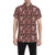 Native North American Themed Print Men's Short Sleeve Button Up Shirt