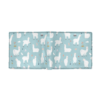 Alpaca Pattern Print Design 02 Men's ID Card Wallet