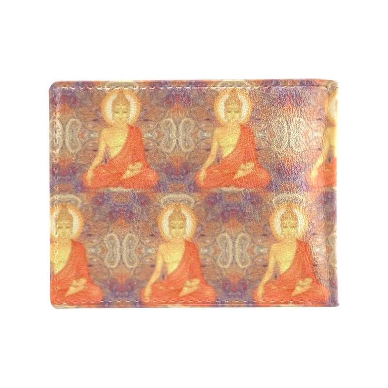 Buddha Indian Colorful Print Men's ID Card Wallet