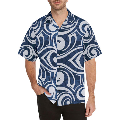 Maori Pattern Print Design 01 Men's Hawaiian Shirt