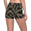 Banana Leaf Pattern Print Design BL07 Yoga Shorts