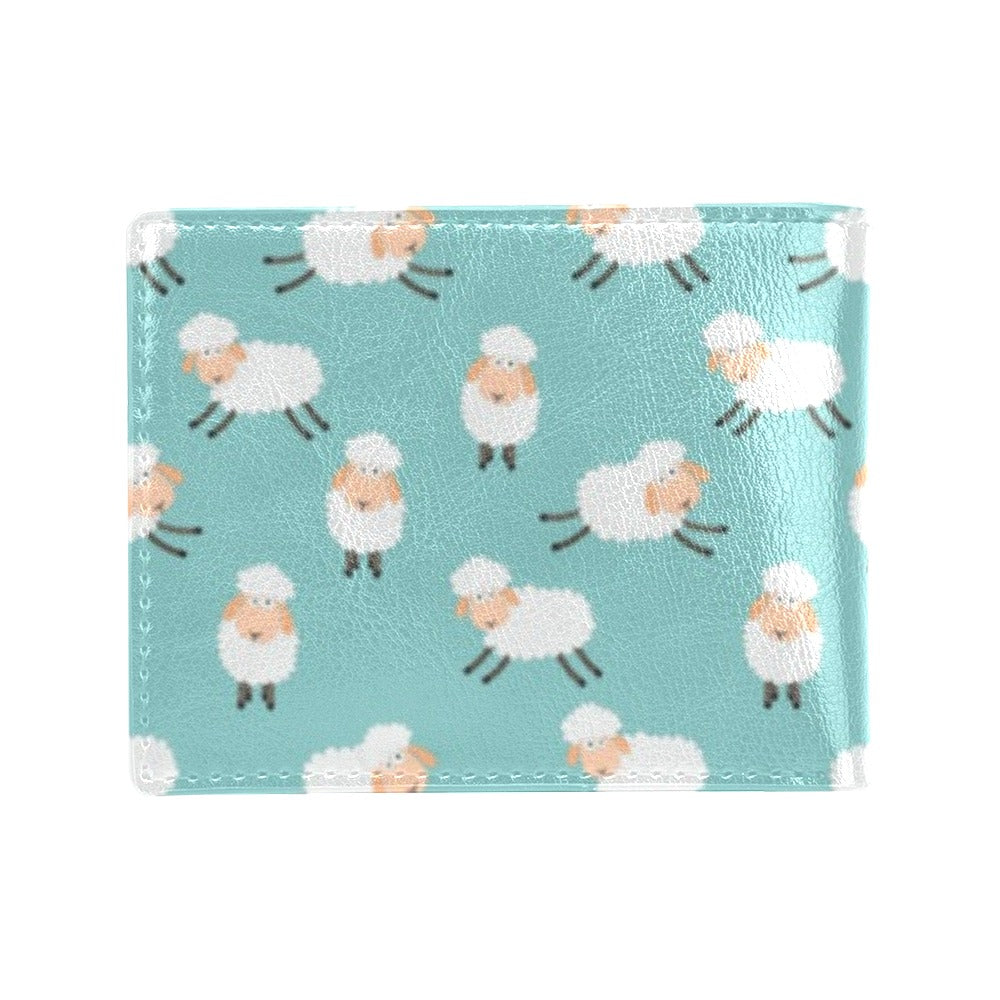 Sheep Print Design LKS406 Men's ID Card Wallet