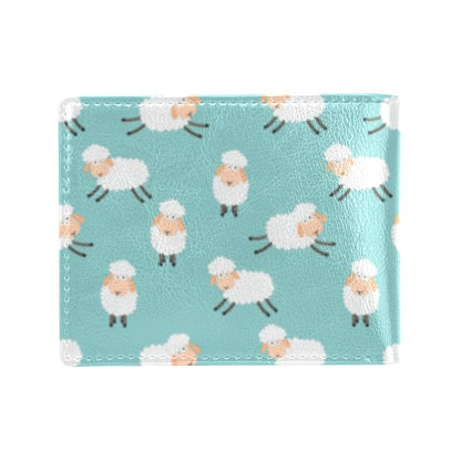 Sheep Print Design LKS406 Men's ID Card Wallet
