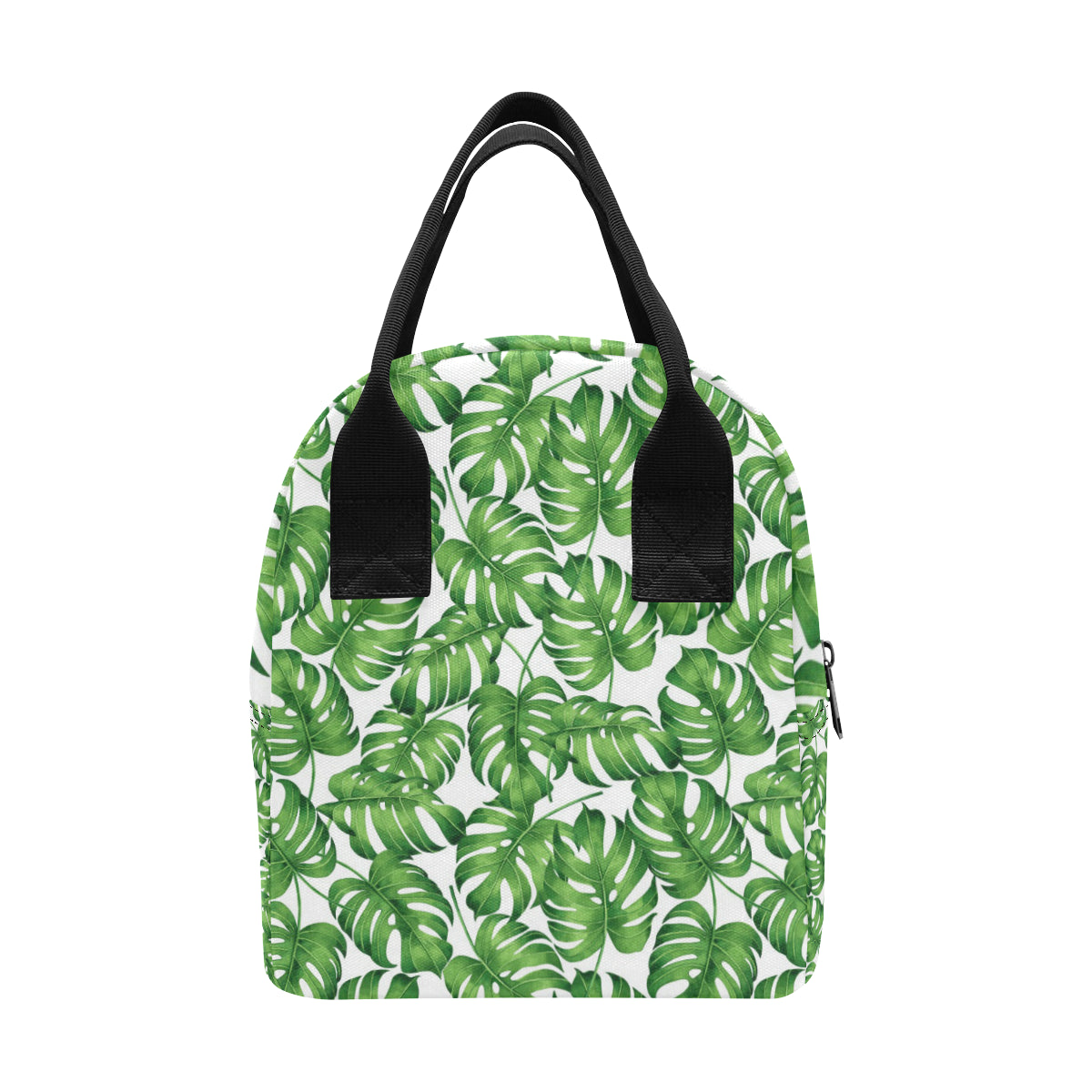 Palm Leaves Pattern Print Design PL08 Insulated Lunch Bag