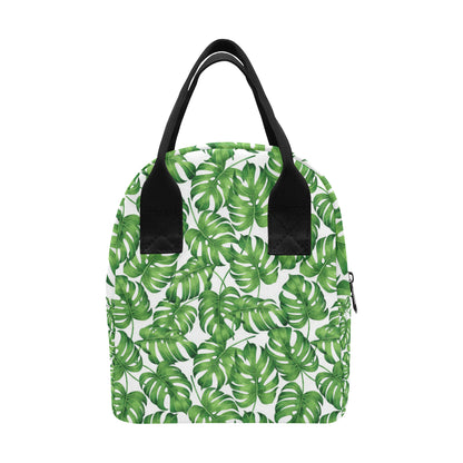 Palm Leaves Pattern Print Design PL08 Insulated Lunch Bag