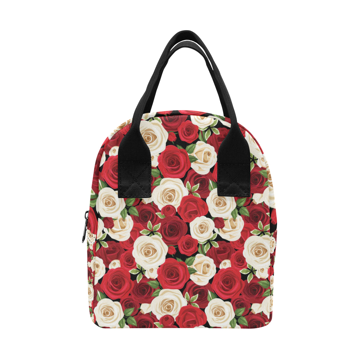 Rose Pattern Print Design RO06 Insulated Lunch Bag