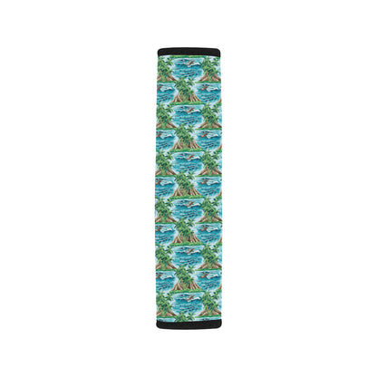 Palm Tree Hawaiian Themed Design Print Car Seat Belt Cover
