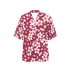 Cherry Blossom Pattern Print Design CB06 Women's Hawaiian Shirt