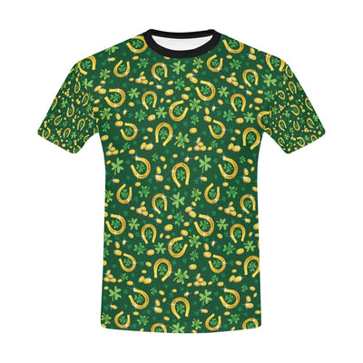 Shamrock Horse Shoes Saint Patrick's Day Print Design LKS307 Men's All Over Print T-shirt