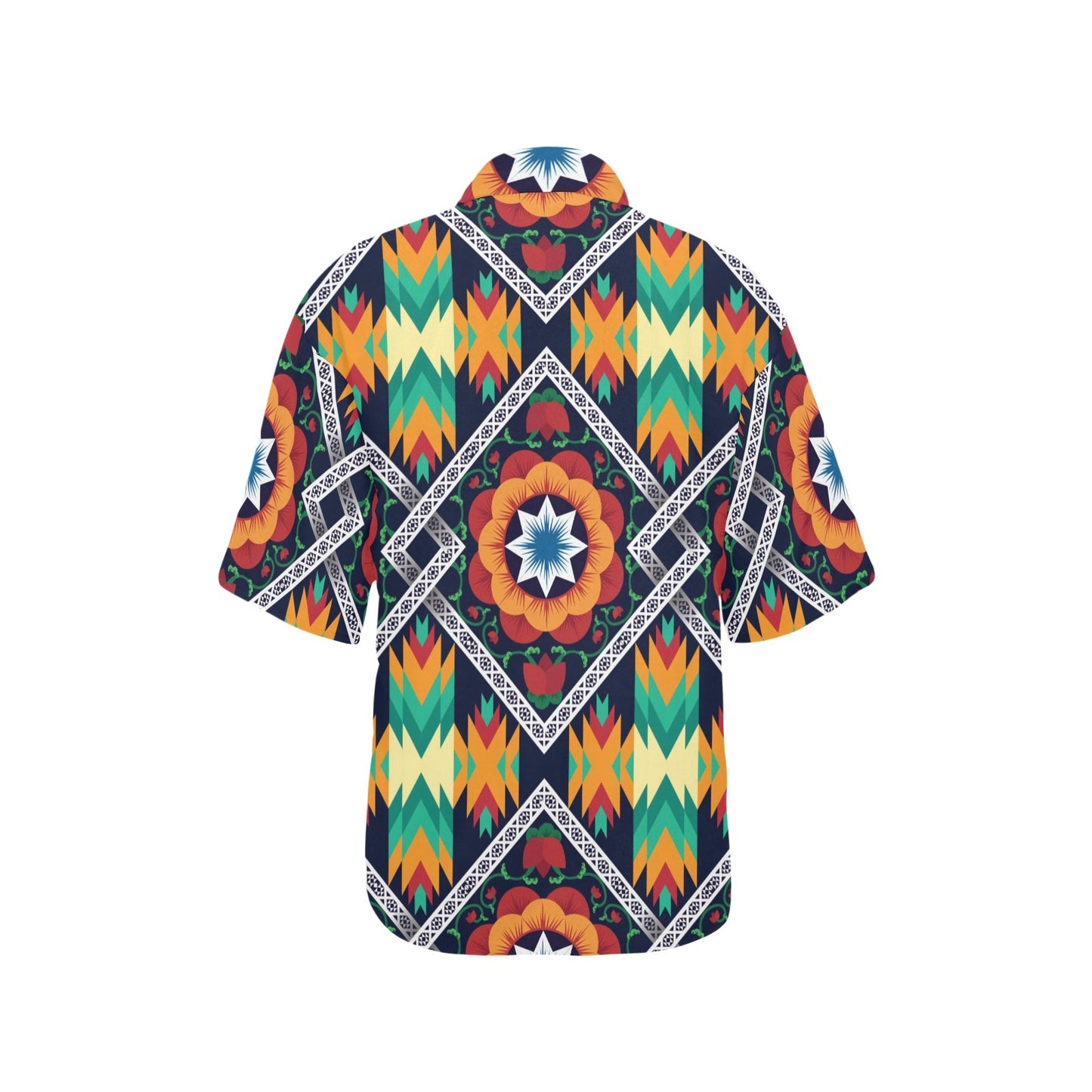 African Kente Women's Hawaiian Shirt