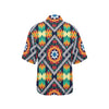 African Kente Women's Hawaiian Shirt