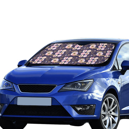 Sakura Japan Style Print Design LKS302 Car front Windshield Sun Shade