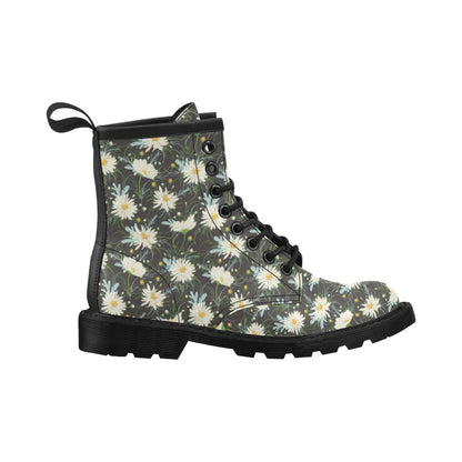 Daisy Pattern Print Design DS08 Women's Boots