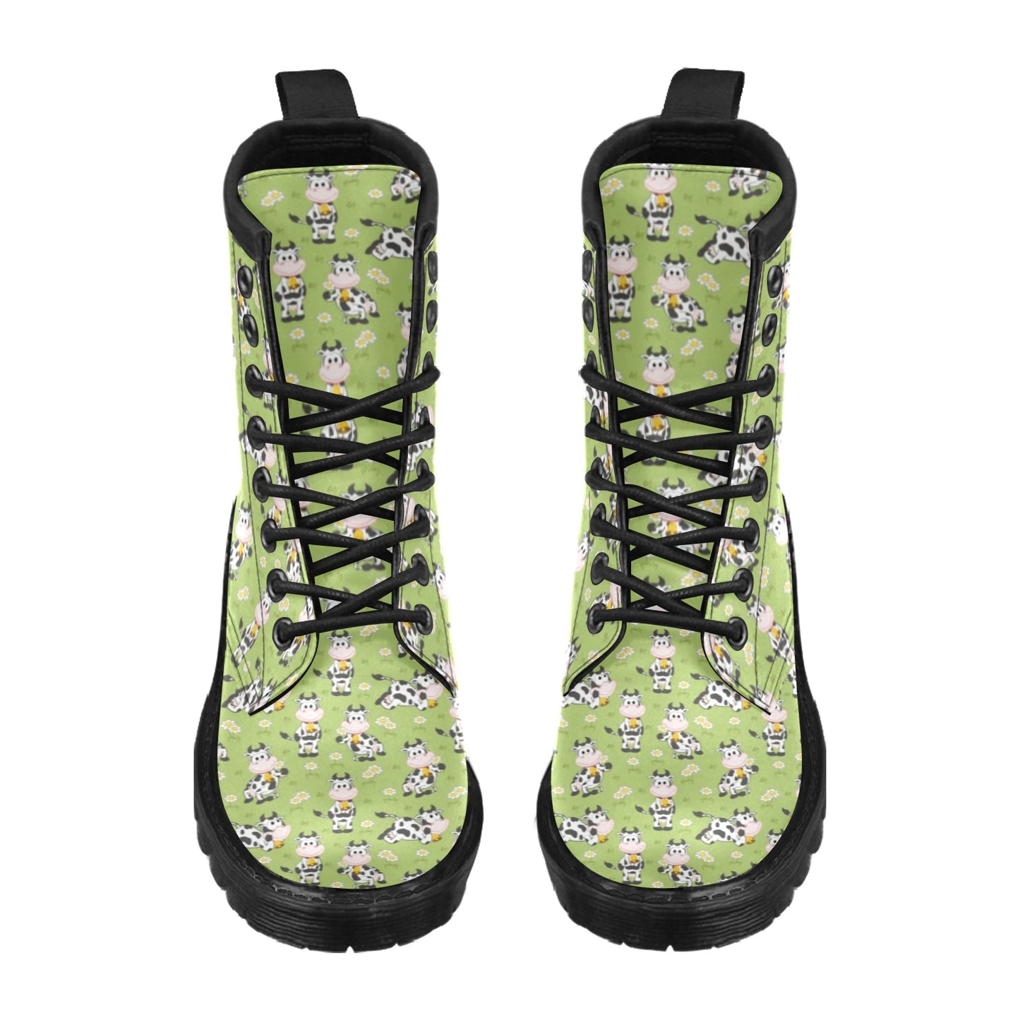 Cattle Print Design LKS401 Women's Boots